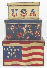 84916AB-American square set of 3 nesting boxes 