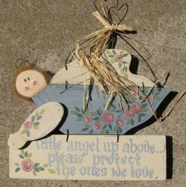 859LL-Little Angel Up Above please protect the ones we love 