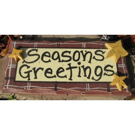 8651M - seasons greetings wood sign 8651M - seasons greetings wood sign