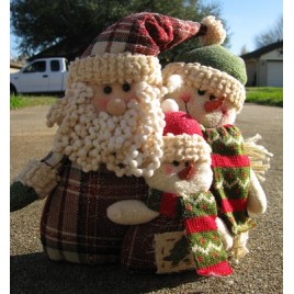 87679SAT-Santa & 2 Snowman Family 87679SAT-Santa & 2 Snowman Family