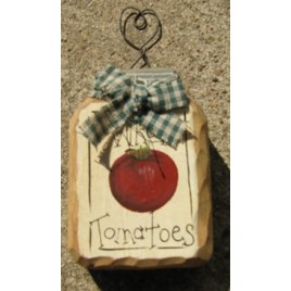879T - Whole Tomatoes Mini Wood mason jar 879T - Whole Tomatoes Mini Wood mason jar