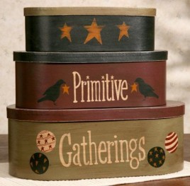 Primitive Nesting Boxes set of 3 8B2935-Primitive Gatherings 