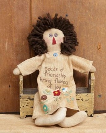 Primitive Doll 8D3683 - Seeds of Friendship Primitive Doll 8D3683 - Seeds of Friendship