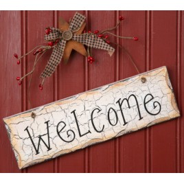 Primitive Wood Sign 8W1084-Welcome  