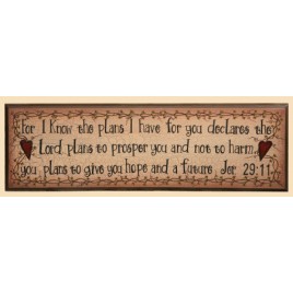 8W1069-For I know the plans I have for you - Jeremiah 29:11 8W1069-For I know the plans I have for you - Jeremiah 29:11