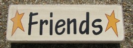 8W1566F - Friends wood block 