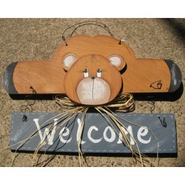 9001B - Welcome Bear Blue Banner