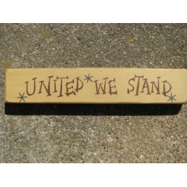  M9001UWS - United We Stand wood block