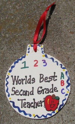 Teacher Gifts 9002 Worlds Best Second Grade Teacher Ornament Teacher Gifts 9002 Worlds Best Second Grade Teacher Ornament