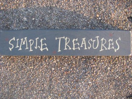  Primitive Wood Block 9003ST-Simple Treasures