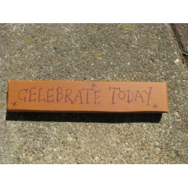 Primitive Wood Block 3M9006CT - Celebrate Today