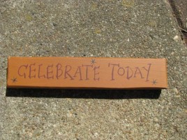 Primitive Wood Block 3M9006CT - Celebrate Today