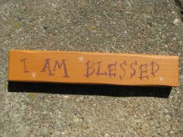  M9009IAB - I Am Blessed Wood Block 