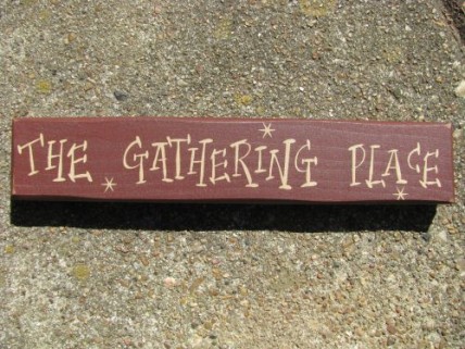 M9009TGP - The Gathering Place wood block M9009TGP - The Gathering Place wood block