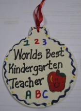 Teacher Gifts 9015 All Star School Kindergarten Ornament Wood  Teacher Gifts 9015 All Star School Kindergarten Ornament Wood