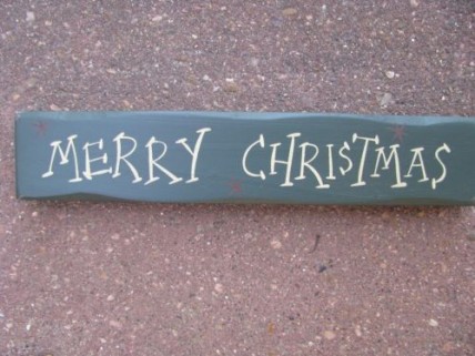 9043MC-Merry Christmas wood Block 