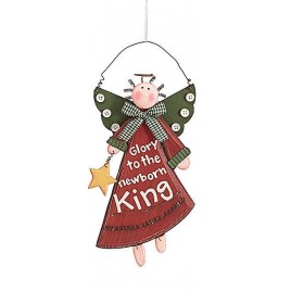  Christmas Angel Ornament 9445 Glory to the Newborn King 