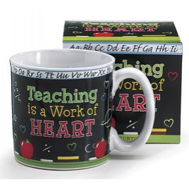9712437NB Teaching is a work of heart ceramic mug 9712437NB Teaching is a work of heart ceramic mug