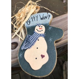 9920BG-Betty Won't (melt) Green wood mitten 