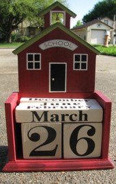 99701 - Teacher Wood Perpetual Calendar 