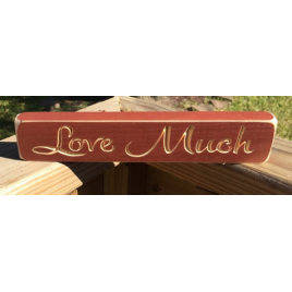 Primitive Wood Block 9LM Love Much  