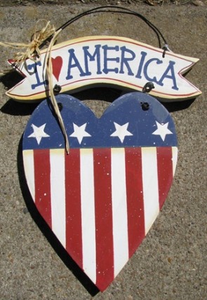 A206-I Love America Heart A206-I Love America Heart