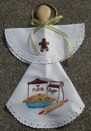 Angel Wood Spoon Kitchen Cloth Angel Wood Spoon Kitchen Cloth