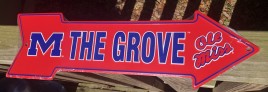 AS25014- M the Grove Old Miss Metal Arrow Sign 