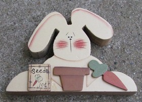 B2110 - Rabbit 10 cents seeds wood B2110 - Rabbit 10 cents seeds wood