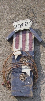 Patriotic Wood Bidhouse B2536 - Liberty   Patriotic Wood Bidhouse B2536 - Liberty