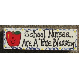 Teacher Gifts B5040 Wood Block School Nurses Are a True Blessing