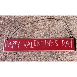 Primitive Wood CO-1301 Happy Valentine's Day Sign