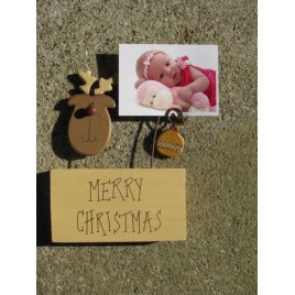 RW8126 Merry Christmas Reindeer Photo Holder