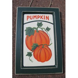 F309 - Wood Pumpkin Sign 