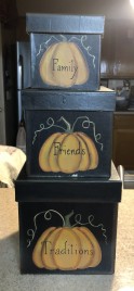 Family Friends and Traditions Fall Nesting Boxes 