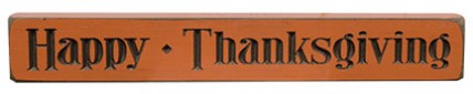 G12150 Happy Thanksgiving Engraved wood Block G12150 Happy Thanksgiving Engraved wood Block