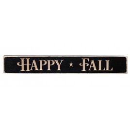 G1216HF Happy Fall Engraved wood Block G1216HF Happy Fall Engraved wood Block