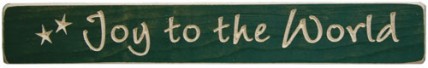 G1227 - Joy to the World engraved wood block 