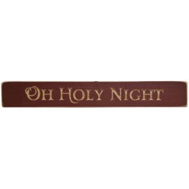 G1231 - Oh Holy Night wood engraved block 