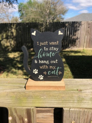 G34286C - I just want to stay home and hang out with my cat G34286C - I just want to stay home and hang out with my cat