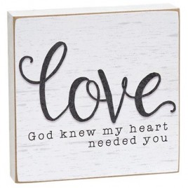 God Knew My Heart Needed You Square Block