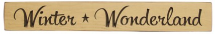 Engraved Wood block G9113 - Winter Wonderland Engraved Wood block G9113 - Winter Wonderland