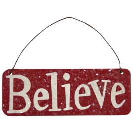 GJHX8394 Glitter Believe Ornament  