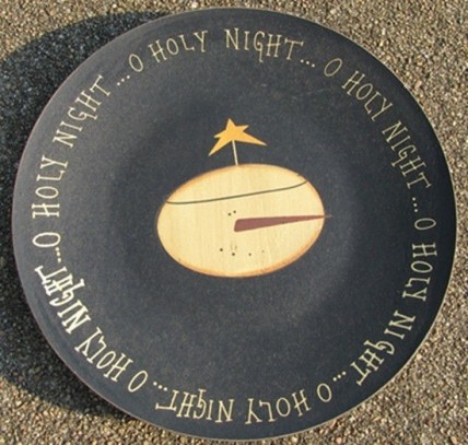 Primitive Wood Plate GRWP84- O Holy Night Primitive Wood Plate GRWP84- O Holy Night