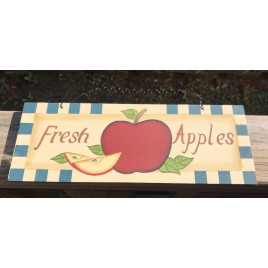 wd426 - Fresh Apples Wood Sign 