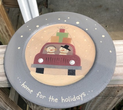 G33611HH - Home for the Holidays wood plate G33611HH - Home for the Holidays wood plate