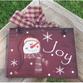  5780J  -   Joy Snowman Sign 