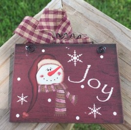  5780J  -   Joy Snowman Sign 