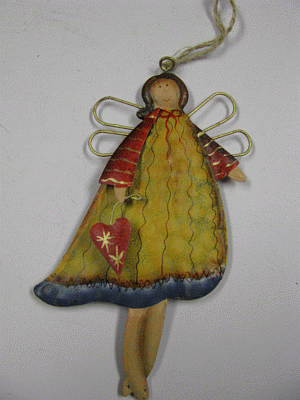 603332-Tin Angel Ornament 603332-Tin Angel Ornament
