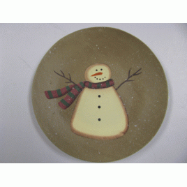 Primitive Wood Plate NEW 3 Snowman Plate Primitive Wood Plate NEW 3 Snowman Plate